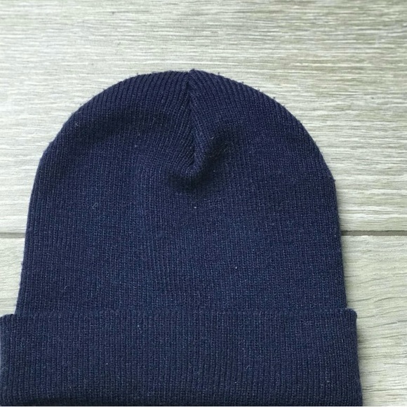 Navy Nike Swoosh Beanie - Picture 3 of 4